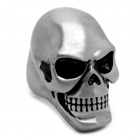 BA0237 BOBIJOO Jewelry Riesiger Siegelring Ring Skull totenkopf Edelstahl 316L Matt