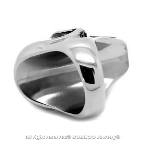 BA0238 BOBIJOO Jewelry Jumbo Anello Teschio Testa di Morte Acciaio 316L