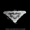 MA0001 ANGELYK corsets habillés Mantilla, Stole A Triangle Of White Lace