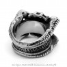 BA0250 BOBIJOO Jewelry Big Signet Ring Biker Claw Dragon Chain Motorcycle