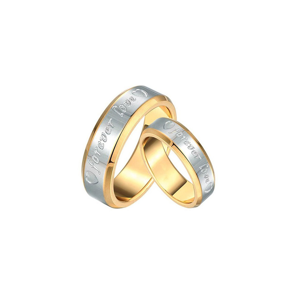 AL0024 BOBIJOO Jewelry Alliance Ring Forever Love Man Woman, Gold