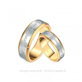 AL0024 BOBIJOO Jewelry Alliance Ring Forever Love Man Woman, Gold