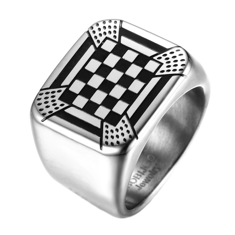 BA0248 BOBIJOO Jewelry Ring Siegelring-Pad-Mosaik Ornament-Ritus Deutsch