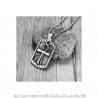 PE0148 BOBIJOO Jewelry Pendant Cross of Life Handled Egyptian Coat-of-arms Steel + String