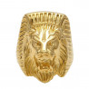 BA0268 BOBIJOO Jewelry El Anillo de sellar el Hombre de cabeza de León Faraón de Acero de Oro