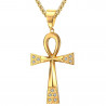 PEF0048 BOBIJOO JEWELRY Ciondolo Croce della Vita Ankh Acciaio Inox Oro Argento a scelta