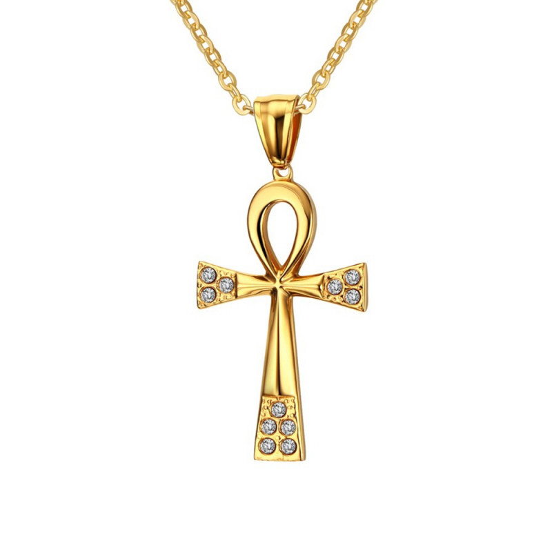 Pendentif Croix de Vie Ankh Acier inoxydable Or Argent au choix bobijoo Pendentif Croix de Vie Ankh Acier inoxydable Or Argent au choix bobijoo