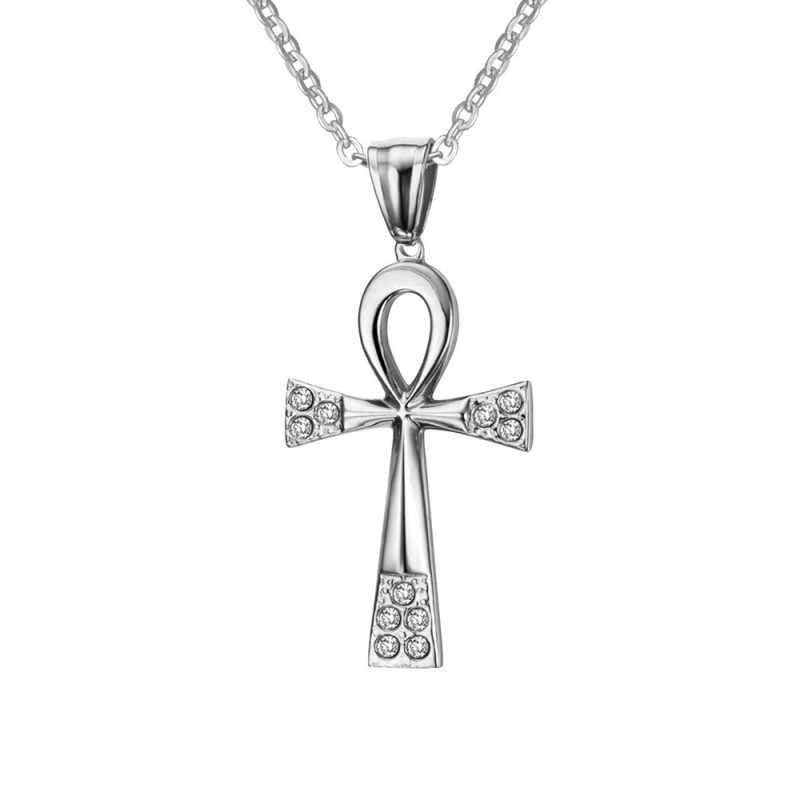 Pendentif Croix de Vie Ankh Acier inoxydable Or Argent au choix bobijoo Pendentif Croix de Vie Ankh Acier inoxydable Or Argent au choix bobijoo