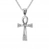Pendentif Croix de Vie Ankh Acier inoxydable Or Argent au choix bobijoo