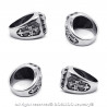 BA0202 BOBIJOO Jewelry Ring Siegelring totenkopf Biker Triker Kreuz Malta