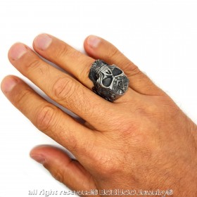 BA0273 BOBIJOO Jewelry Ring Ring Skull skull Freemasonry