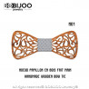 NP0044 BOBIJOO Jewelry Fliege Dunklem Holz Schnurrbart Macht Hand