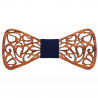 Noeud Papillon Bois Teck Dentelle Arabesque bobijoo