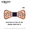 Noeud Papillon Bois Teck Dentelle Arabesque bobijoo
