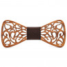 Noeud Papillon Bois Teck Dentelle Arabesque bobijoo