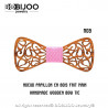 Noeud Papillon Bois Teck Dentelle Arabesque bobijoo