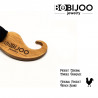 NP0045 BOBIJOO Jewelry Bow Tie Light Wood Mustache Handmade