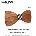 NP0046 BOBIJOO Jewelry Fliege Holz Classic Elegance Zur auswahl