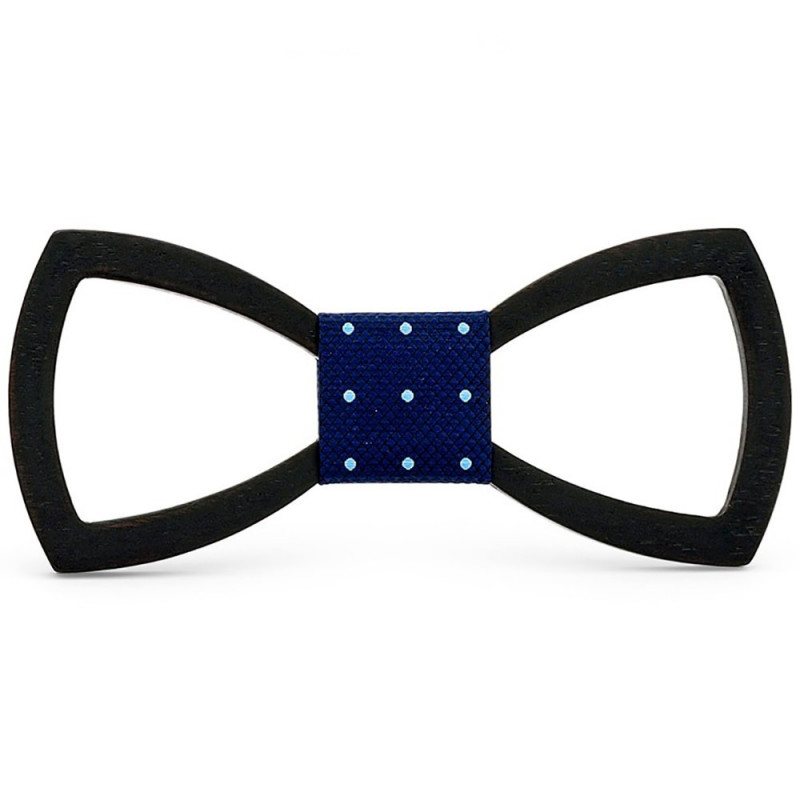 NP0047 BOBIJOO Jewelry Bow Tie BoisTeinté Dark Openwork Classic