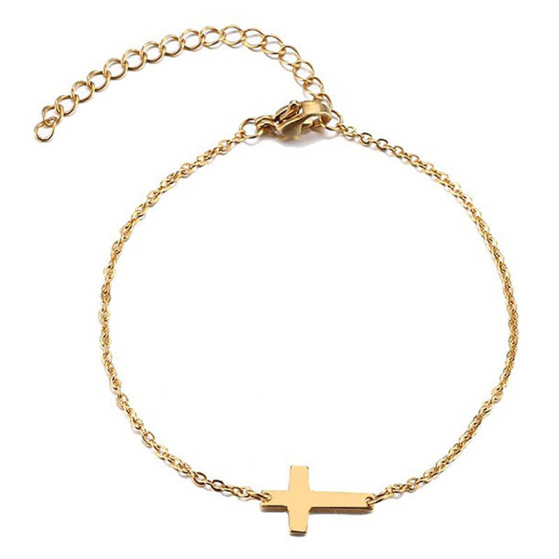 Bracelet Minimaliste Femme Acier Plaqué Or au Choix bobijoo
