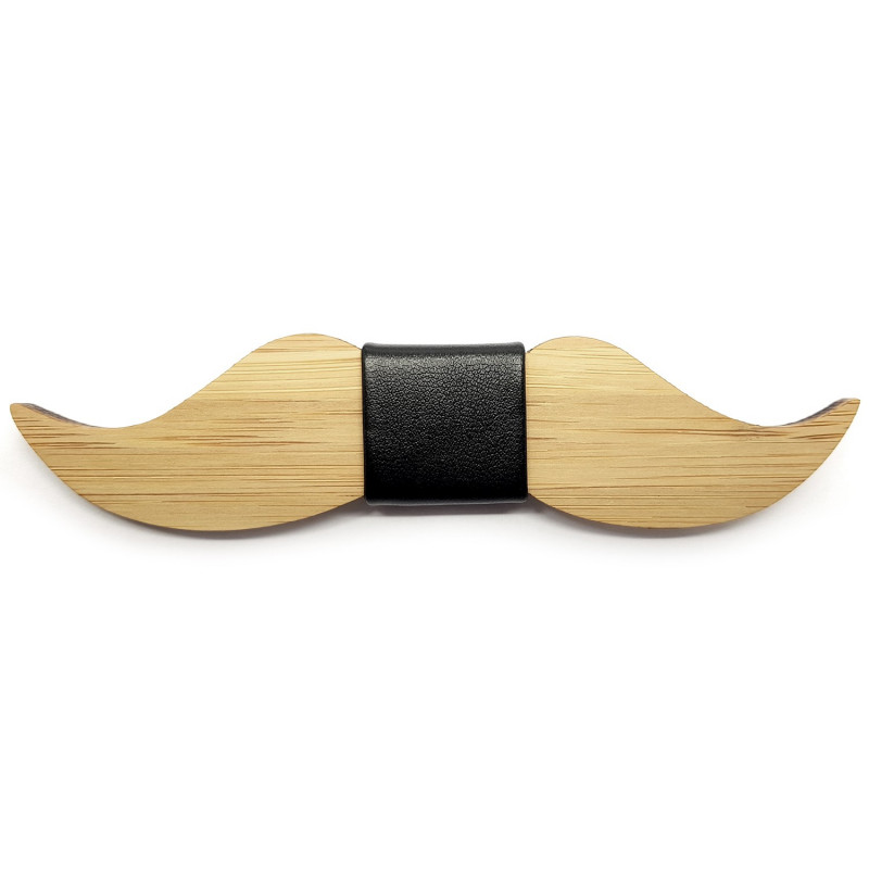 NP0053 BOBIJOO Jewelry Node Butterfly Wood Bamboo Thin Mustache