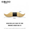 NP0053 BOBIJOO Jewelry Fliege Holz Bambus Dünnen Schnurrbart