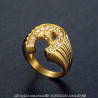 BA0284 BOBIJOO Anello di gioielli Anello con sigillo a ferro di cavallo Viaggiatore in acciaio oro