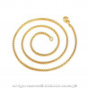 PE0160 BOBIJOO Jewelry Ciondolo Medaglia Collana, San Benedetto In Acciaio Placcato Oro + String