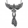 PE0177 BOBIJOO Jewelry Anhänger Phoenix feuervogel Mann Stahl + Kette