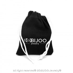 BR0271 BOBIJOO Jewelry Vendita All'Ingrosso Bracciale Biker Catena Del Motociclo Del Nero Dell'Acciaio Inossidabile