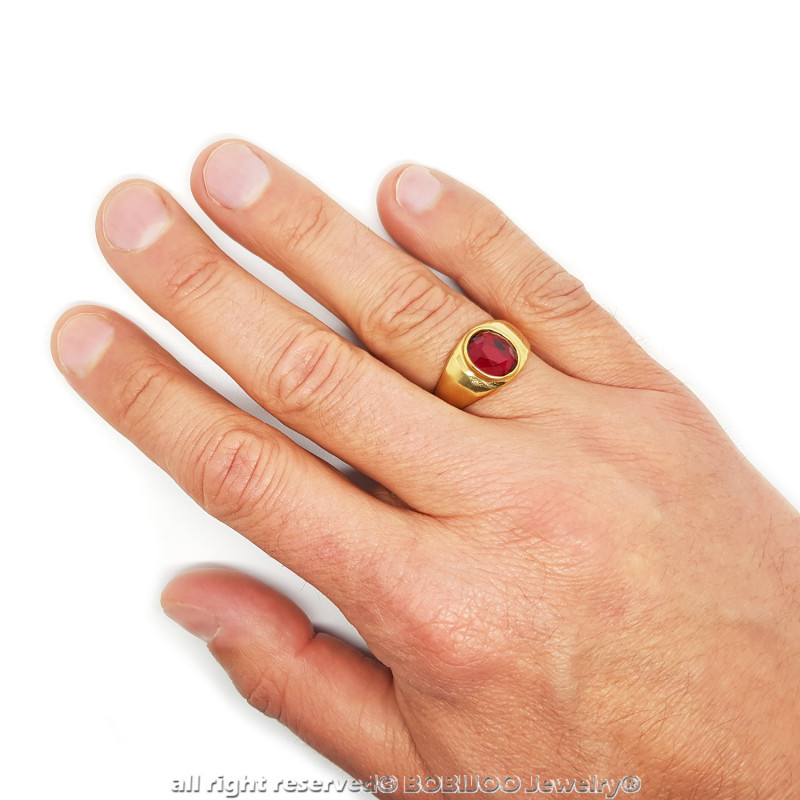 Ring Signet Ring Unisex Men Women 316L Steel Cross Occitania BOBIJOO JEWELRY Languedoc France