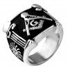 BA0298 BOBIJOO Jewelry Anello Anello Con Castone Frank Mason, Colonne, Acciaio, Argento