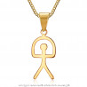 PE0183 BOBIJOO Jewelry Pendant Indalo Lucky Luck Symbol Spain