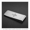 Brushed Stainless Steel Money Clip Choice of Pattern bobijoo