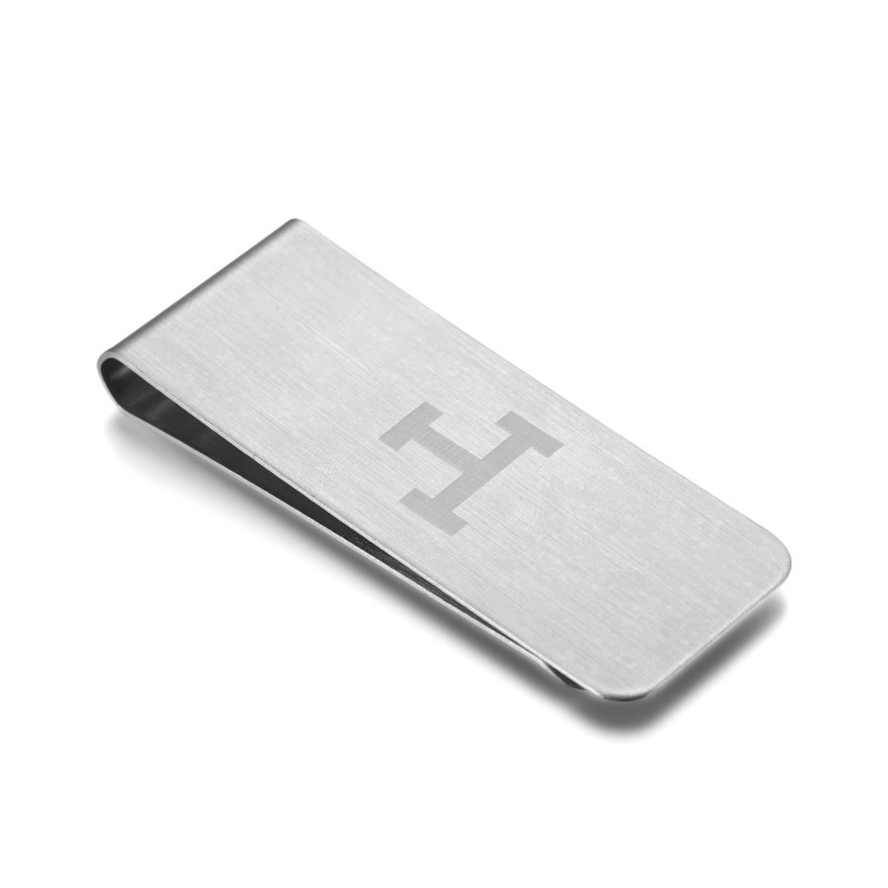 Pince à billet Acier Inox Brossé Motif au Choix bobijoo Pince à billet Acier Inox Brossé Motif au Choix bobijoo