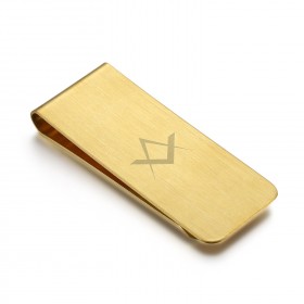 Pince à billet Acier Inox Brossé Or Motif au Choix bobijoo
