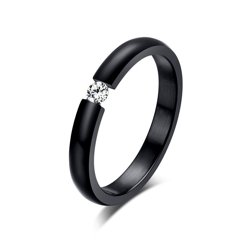 SOL0003 BOBIJOO Jewelry Anello Solitario Argento Zirconia 6mm 6 artigli