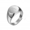 BAF0036 BOBIJOO Jewelry Anello Donna Iniziale Incisa In Acciaio 316 In Argento