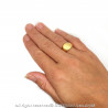 BAF0037 BOBIJOO Jewelry Siegelring Ring Frau Ersten Gestochen Edelstahl 316 Vergoldet Gold