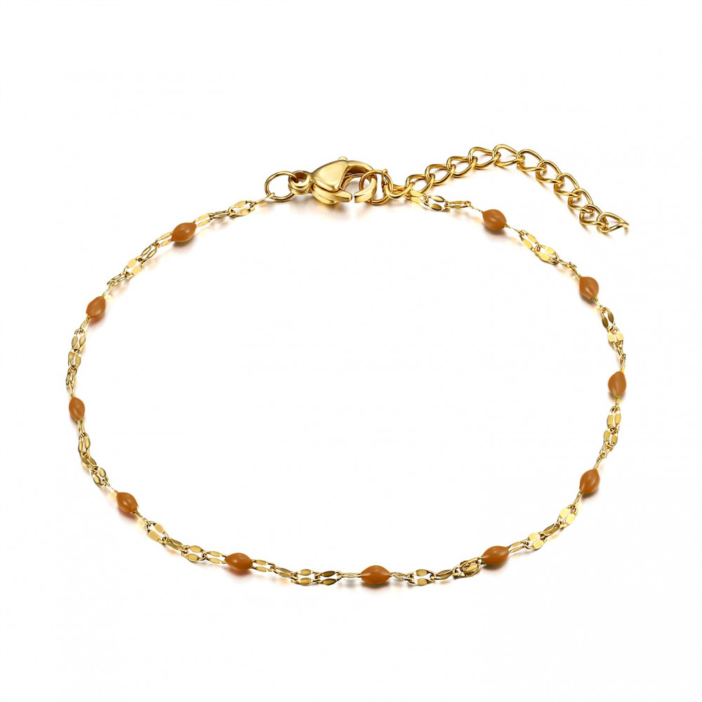 BR0272 BOBIJOO Jewelry Bracelet Minimalist Steel Gold Email Color Choice