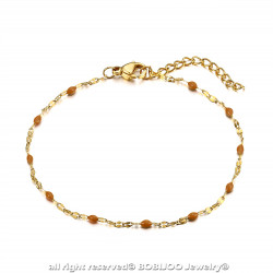 BR0272 BOBIJOO Jewelry Bracciale Minimalista Donna In Acciaio Placcato Oro Scelta