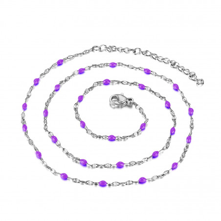COF0034S BOBIJOO Jewelry Collar Minimalista de Acero de Correo electrónico Opción de Color de 48 cm