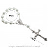 CP0034 BOBIJOO Jewelry Mini-Rosenkranz Dizainier Taufe Baby Kind Perlmutt Perlen