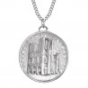 PE0191 BOBIJOO Jewelry Colgante de Nuestra Señora de París de Plata de Acero