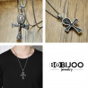 PE0209 BOBIJOO Jewelry Ciondolo Croce della Vita Ankh, Simbolo Egiziano Acciaio