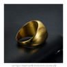 BA0322 BOBIJOO Jewelry Ring Siegelring Mann-Medaille St. Benedikt Gold