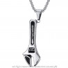 PE0025 BOBIJOO Jewelry Pendant Key Man-to-Wheel Stainless Steel Chain