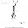 PE0025 BOBIJOO Jewelry Colgante Clave de Hombre-a-Rueda de Cadena de Acero Inoxidable