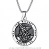 PE0210 BOBIJOO Jewelry Pendant, Saint Michael The Michael Protection, Steel