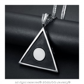 PE0215 BOBIJOO Jewelry Anhänger Schmuck Illuminati Auge der Vorsehung Stahl